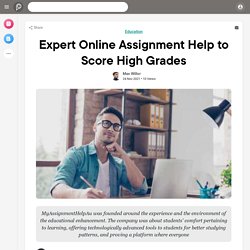 Expert Online Assignment Help to Score High Grades