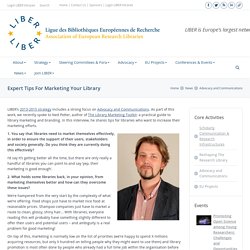 Expert Tips For Marketing Your Library