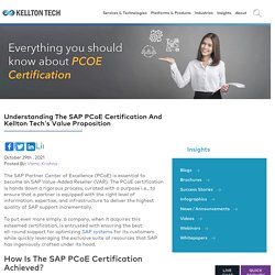 SAP Partner Center of Expertise (PCOE) Certification Process