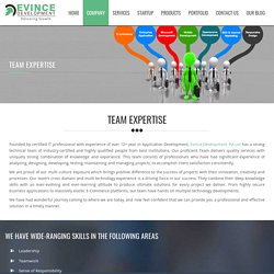 Team Expertise of Evince Development Pvt.Ltd