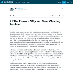 All The Reasons Why you Need Cleaning Services: expertmover — LiveJournal