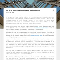 Why Hiring Experts for Window Cleaning is a Good Decision