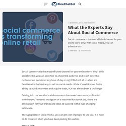 What the Experts Say About Social Commerce - PineChatBot