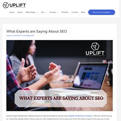 What Experts are Saying About SEO