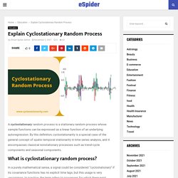 Explain Cyclostationary Random Process