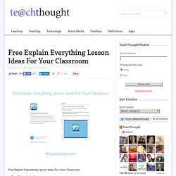 Free Explain Everything Lesson Ideas For Your Classroom -