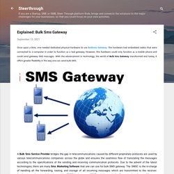 Explained: Bulk Sms Gateway