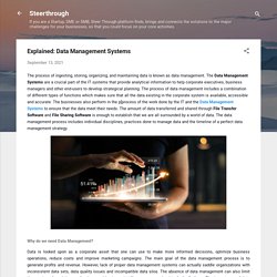 Explained: Data Management Systems