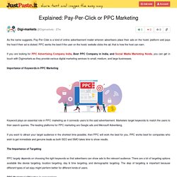 Best Pay-Per-Click or PPC Marketing Company- Digimarkets