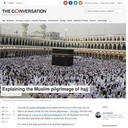 Explaining the Muslim pilgrimage of hajj : theconversation