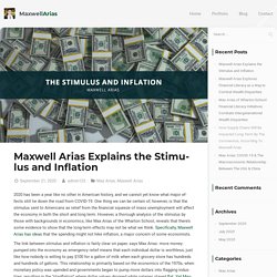 Maxwell Arias Explains the Stimulus and Inflation