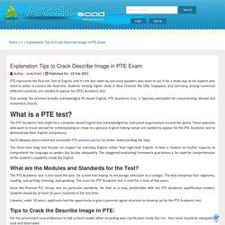 Explanation Tips to Crack Describe Image in PTE Exam
