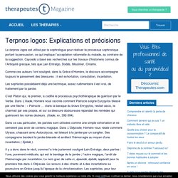 Terpnos logos: Explications et précisions