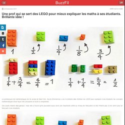 Une prof qui se sert des LEGO pour mieux expliquer les maths à ses étudiants....