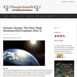 Climate Change: The Man-Made Warming Myth Explodes (Part 3)