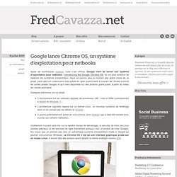 Google lance Chrome OS, un système d’exploitation pour netbooks