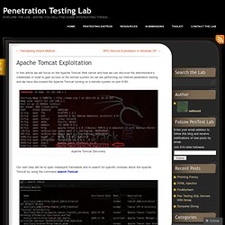 Apache Tomcat Exploitation