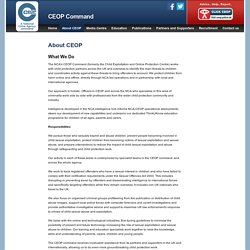 Child Exploitation & Online Protection Centre - internet safety - CEOP