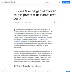 Exploiter le potentiel de la data first party