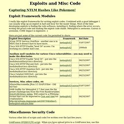 Exploits and Code