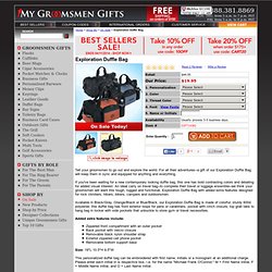 Exploration Duffle Bag - Free Personalization from MyGroomsmenGifts.com - $29.95