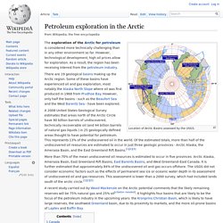 Petroleum exploration in the Arctic