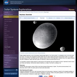 Dwarf Planets: Haumea