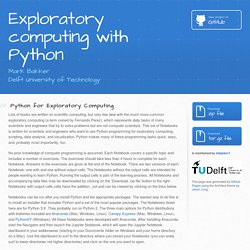 Exploratory computing with Python by Mark Bakker