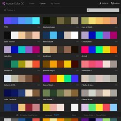 Trouver des thèmes de couleur : Adobe Kuler