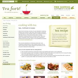 Explore Cooking with Tea by Tea Forté
