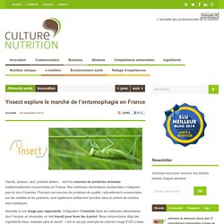 Ynsect explore le marché de l’entomophagie en France - Culture Nutrition