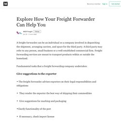 Explore How Your Freight Forwarder Can Help You - MGR Freight - Medium