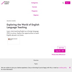 Exploring the World of English Language Teaching - Free online course