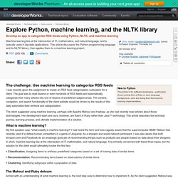 Explore Python, machine learning, and the NLTK library