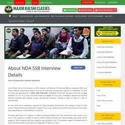 Explore The Overall NDA SBB Interview Details