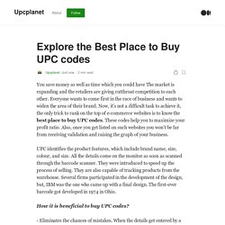 Explore the Best Place to Buy UPC codes