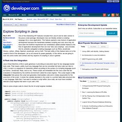 Explore Scripting in Java