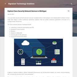 Explore Cisco Security Network Devices in Michigan