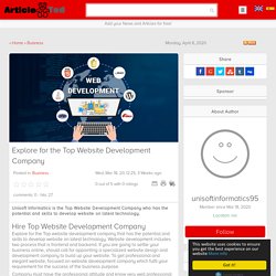 Why choose Top website development company?