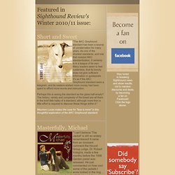 Explore the Winter 2010/11 Issue of Sighthound Review