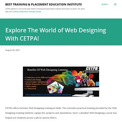 Explore The World of Web Designing With CETPA!