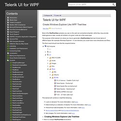 Create Windows Explorer Like WPF TreeView
