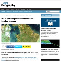 USGS Earth Explorer: Download Free Landsat Imagery