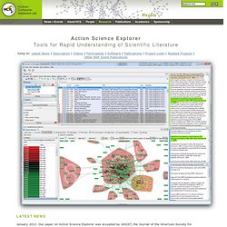 Action Science Explorer (Formerly iOpener Workbench)