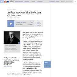 Author Explores The Evolution Of Facebook