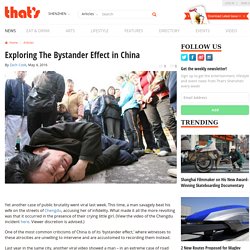 Exploring The Bystander Effect in China – That’s Shenzhen