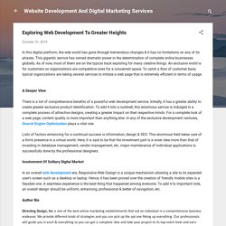 Exploring Web Development To Greater Heights