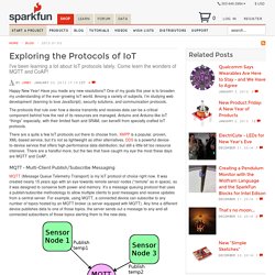 Exploring the Protocols of IoT - News - SparkFun Electronics