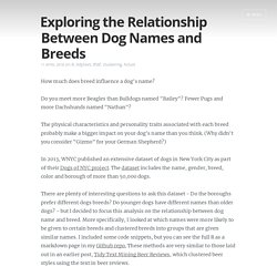 Exploring the Relationship Between Dog Names and Breeds