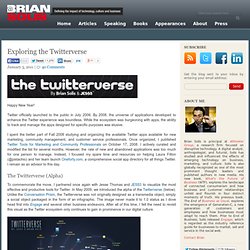 Exploring the Twitterverse Brian Solis
